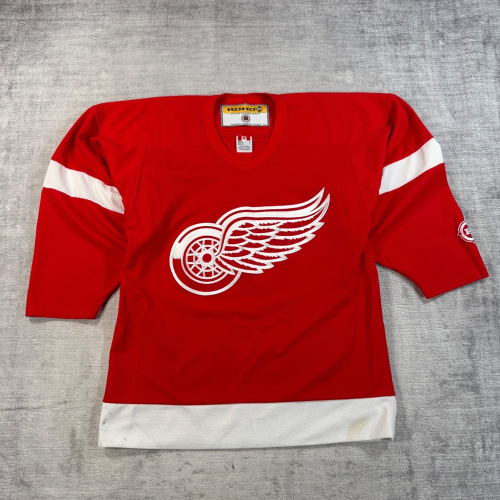 Detroit Red Wings Jersey Mens Small Red Vintage Koho NHL Hockey Sportswear